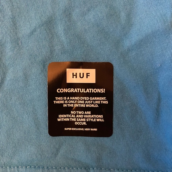 HUF Box Log Blue Tie Dye Shirt - Picture 3 of 3